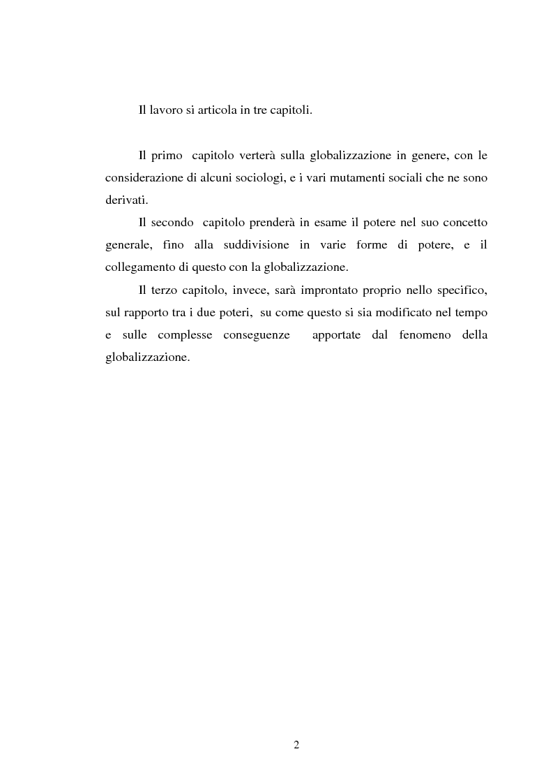 Anteprima della tesi: Il rapporto tra potere politico e potere economico nella società globale, Pagina 2