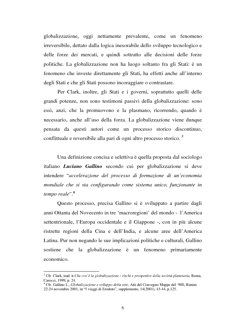 Anteprima della tesi: Il rapporto tra potere politico e potere economico nella società globale, Pagina 6