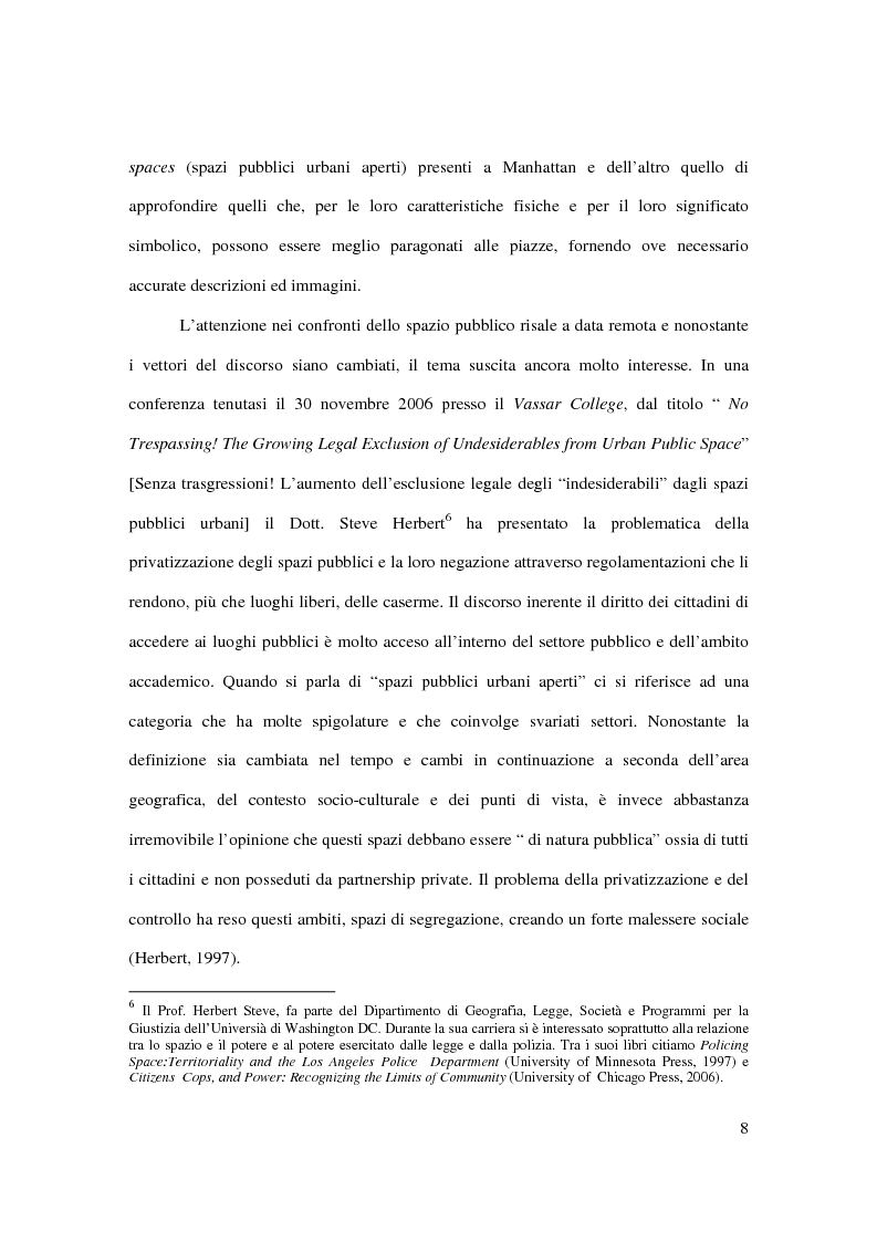Anteprima della tesi: Alla ricerca delle piazze nella capitale del grattacielo. Manhattan: un'analisi degli spazi pubblici contemporanei., Pagina 3