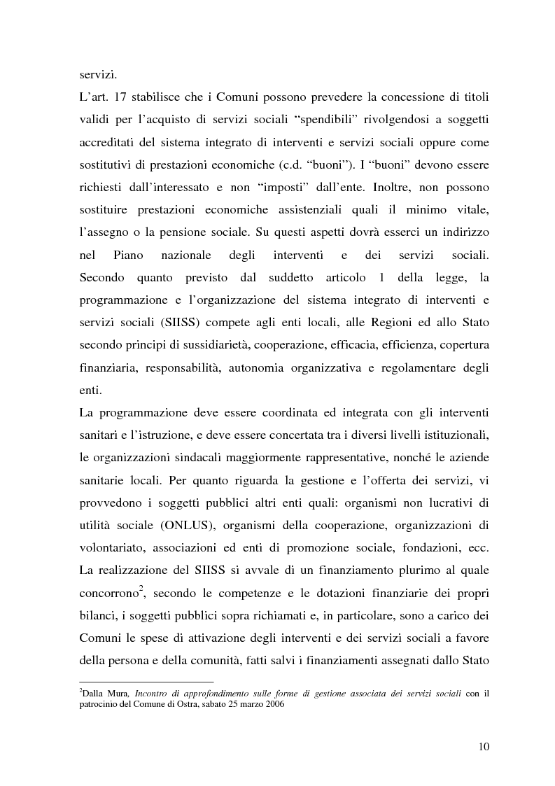 Anteprima della tesi: Formule gestionali innovative per la governance locale dei servizi sociali, Pagina 8