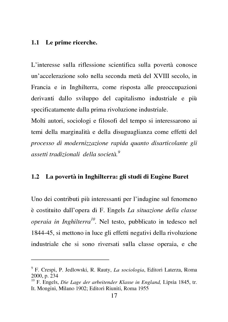 Anteprima della tesi: I nuovi senza dimora: tre nuove tipologie di homeless, Pagina 11
