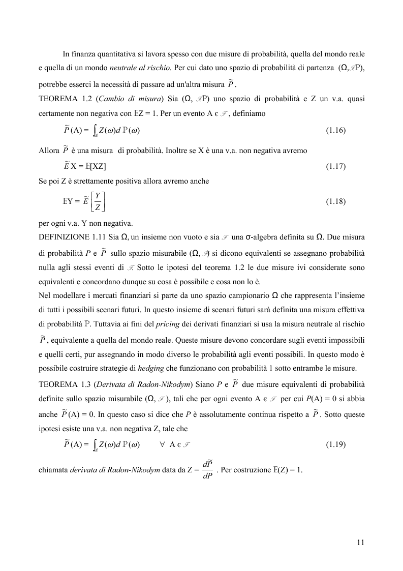 Anteprima della tesi: Il Libor Market Model: aspetti teorici e applicazioni al pricining dei derivati sul tasso d'interesse, Pagina 7