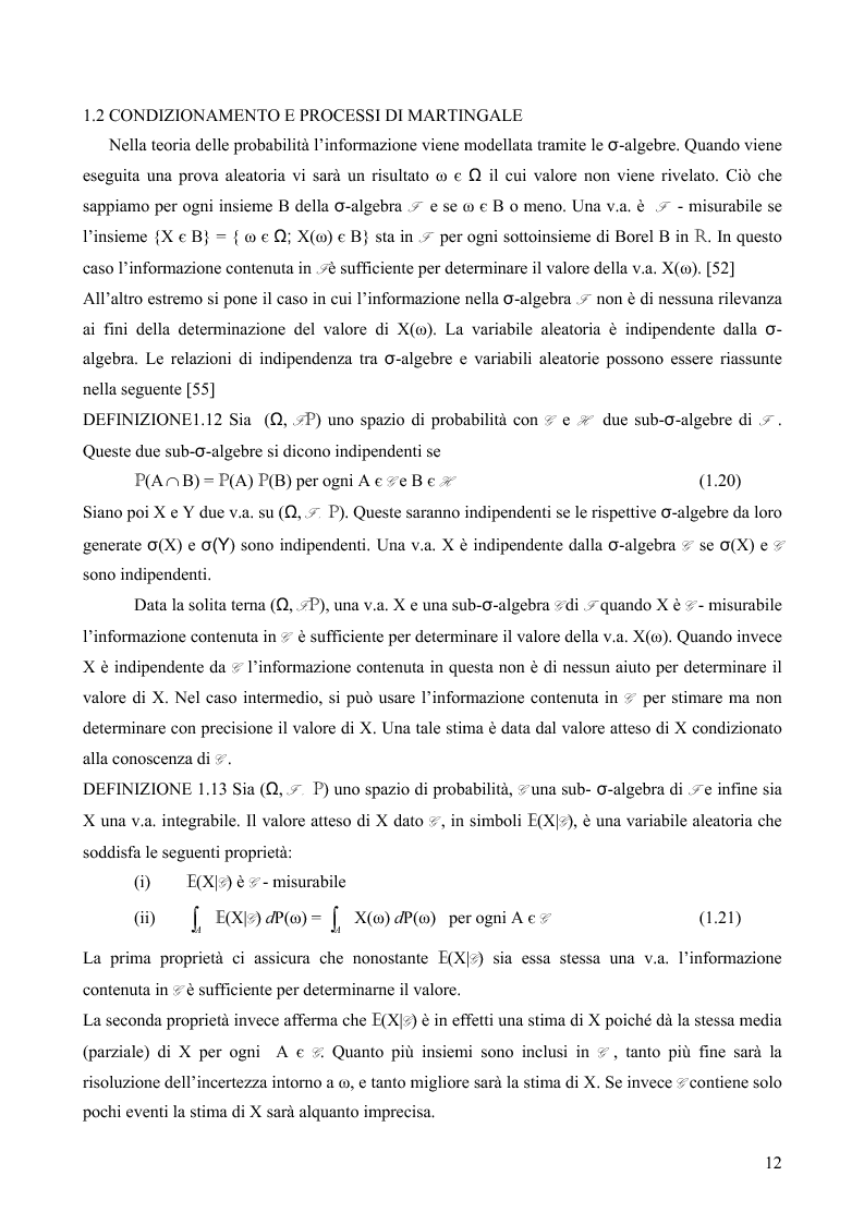 Anteprima della tesi: Il Libor Market Model: aspetti teorici e applicazioni al pricining dei derivati sul tasso d'interesse, Pagina 8