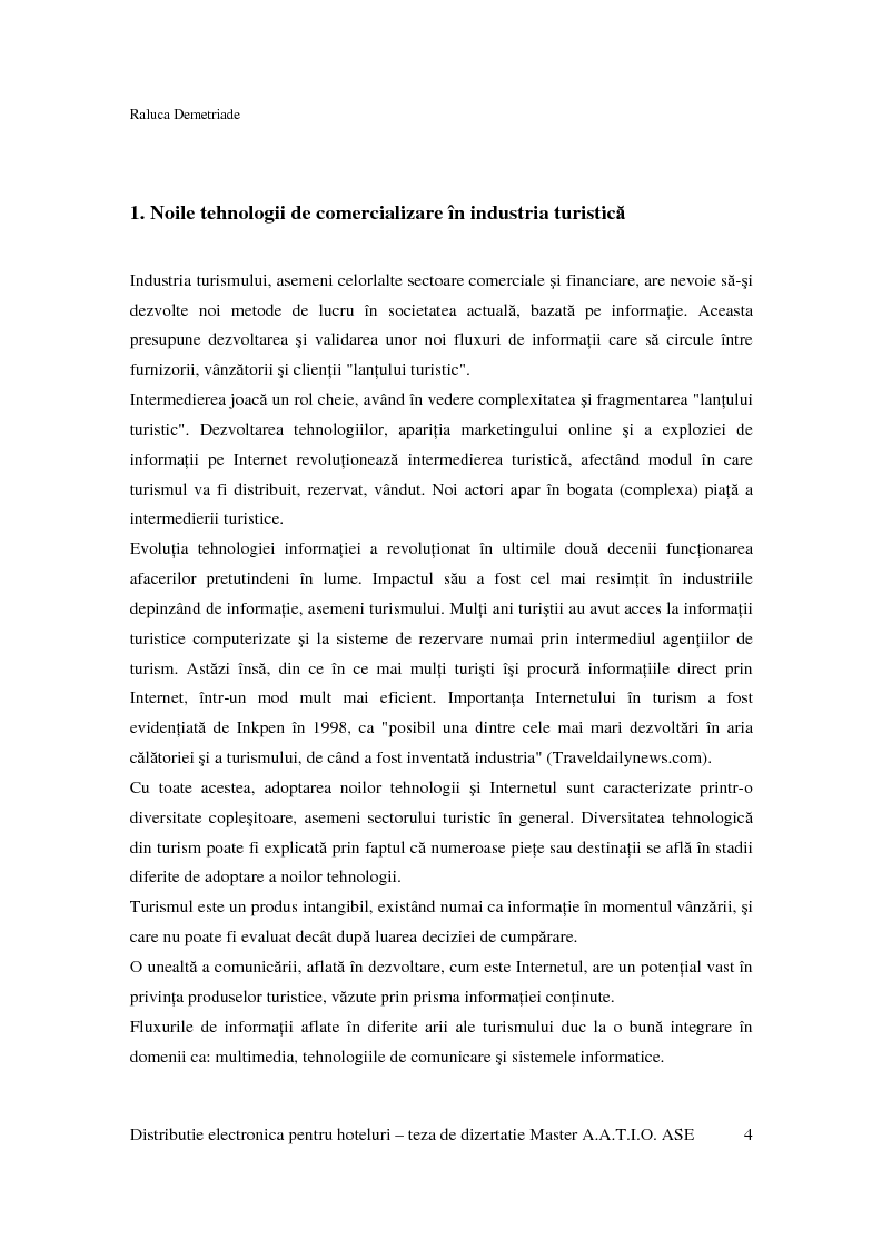 Anteprima della tesi: Distributie electronica pentru hoteluri, Pagina 3