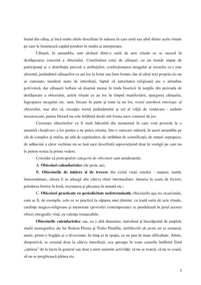 Anteprima della tesi: Calusul si Calusarii, Pagina 2