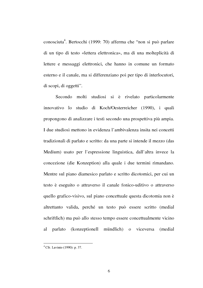 Anteprima della tesi: La posta elettronica tra oralità e scrittura, Pagina 4