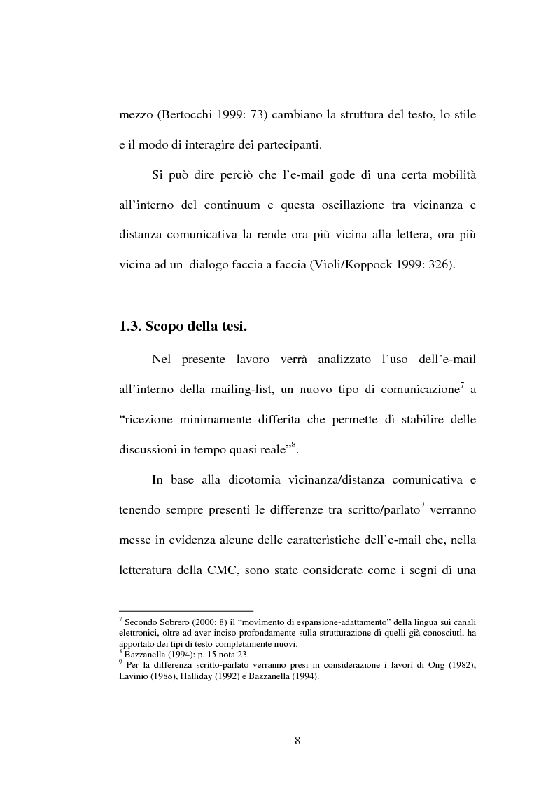 Anteprima della tesi: La posta elettronica tra oralità e scrittura, Pagina 6