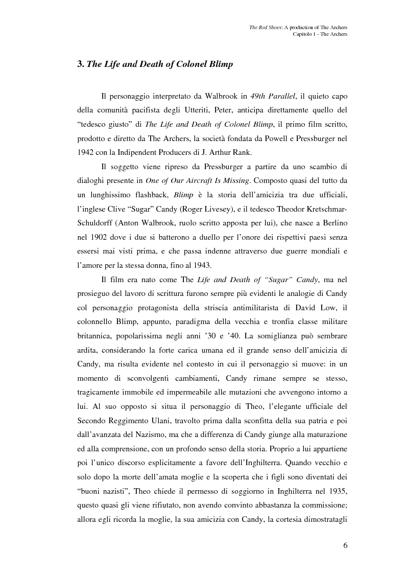 Anteprima della tesi: "The Red Shoes" - a production of The Archers, Pagina 6