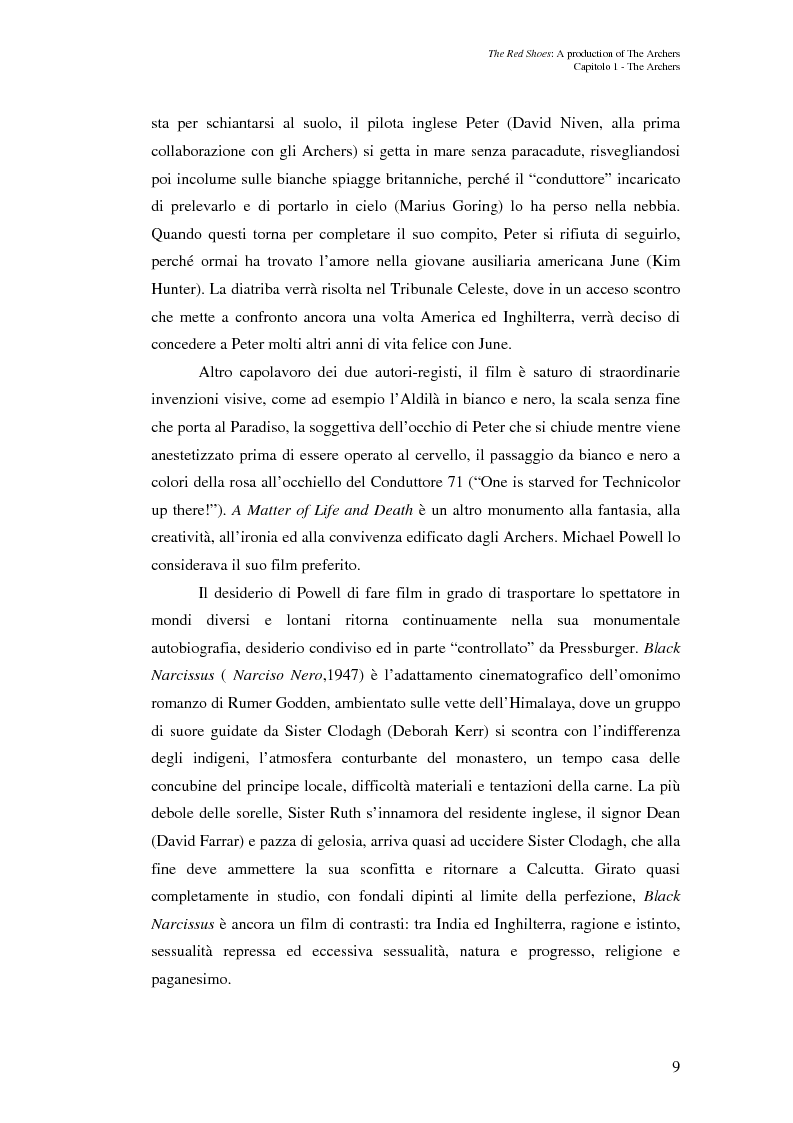 Anteprima della tesi: "The Red Shoes" - a production of The Archers, Pagina 9