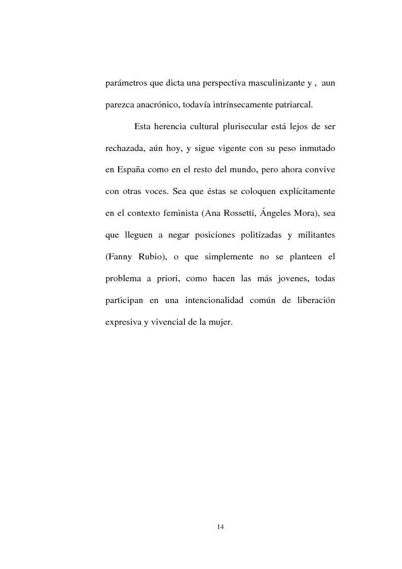 Anteprima della tesi: "Versos de carne y sombra": poesía femenina española 1970-2000, Pagina 11
