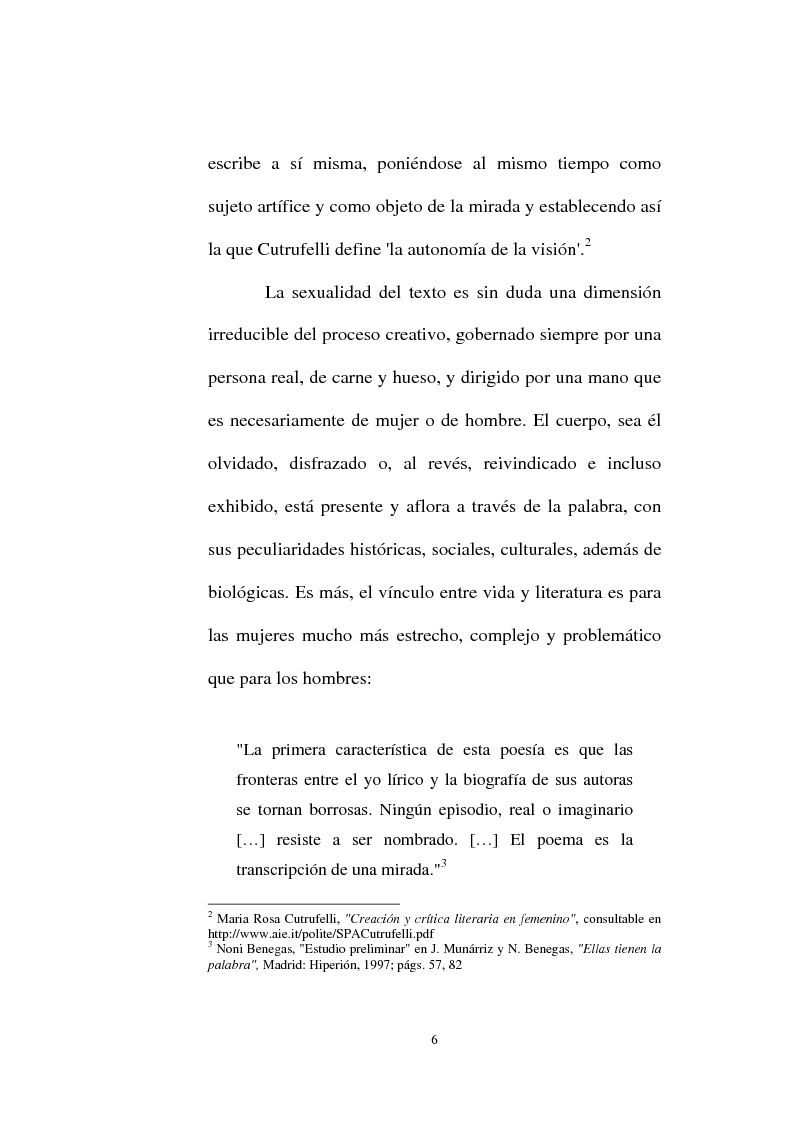 Anteprima della tesi: "Versos de carne y sombra": poesía femenina española 1970-2000, Pagina 3