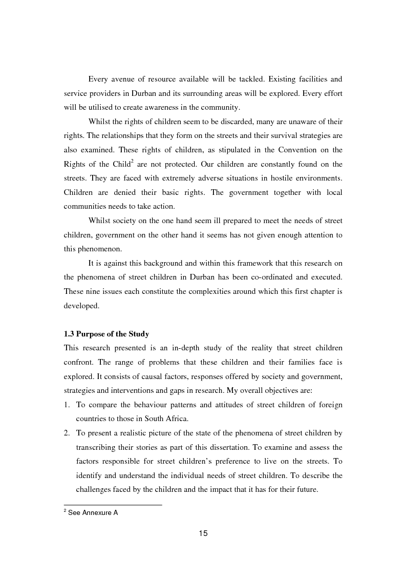 Anteprima della tesi: The phenomenon of street children, Pagina 4