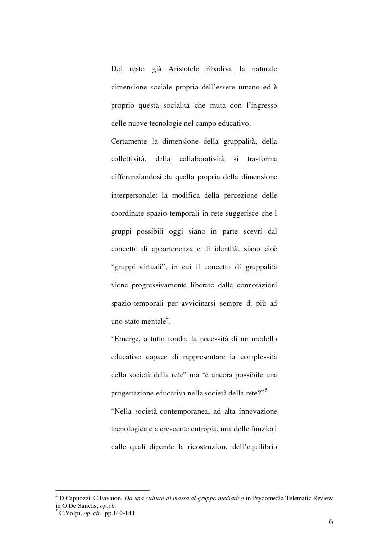 Anteprima della tesi: E-learning: la nuova sfida formativa, Pagina 5