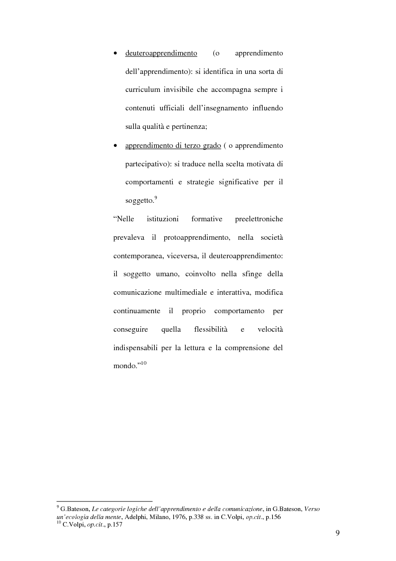 Anteprima della tesi: E-learning: la nuova sfida formativa, Pagina 8