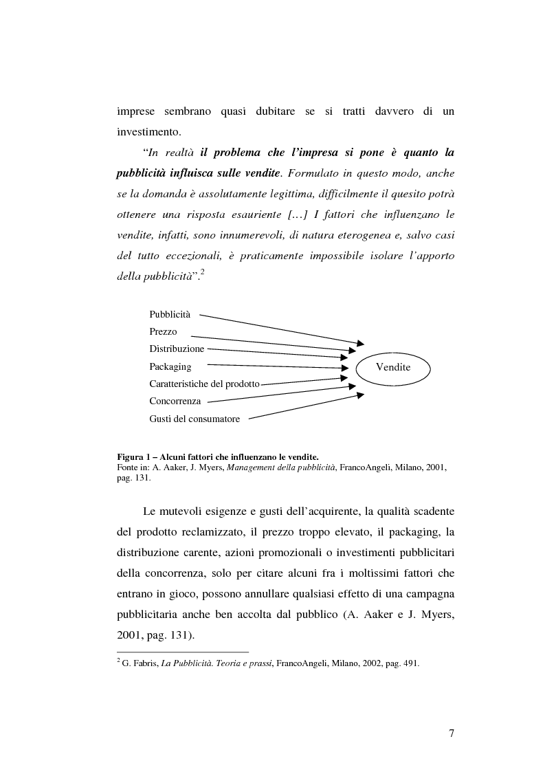 Anteprima della tesi: L'efficacia delle campagne pubblicitarie: il caso ''Futuro Remoto'', Pagina 7