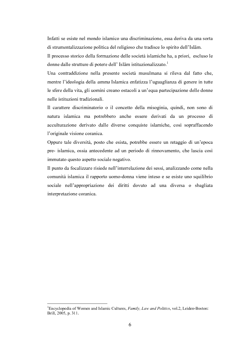 Anteprima della tesi: Donne, proprietà e lavoro nel contesto arabo-islamico. Caso studio Arabia Saudita e Yemen, Pagina 5