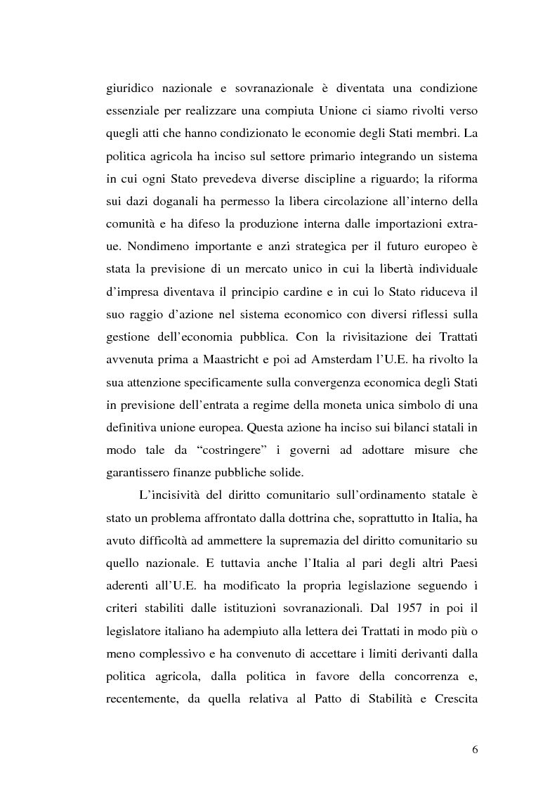 Anteprima della tesi: Vincoli e obblighi comunitari al finanziamento e all'organizzazione del servizio sanitario, Pagina 2