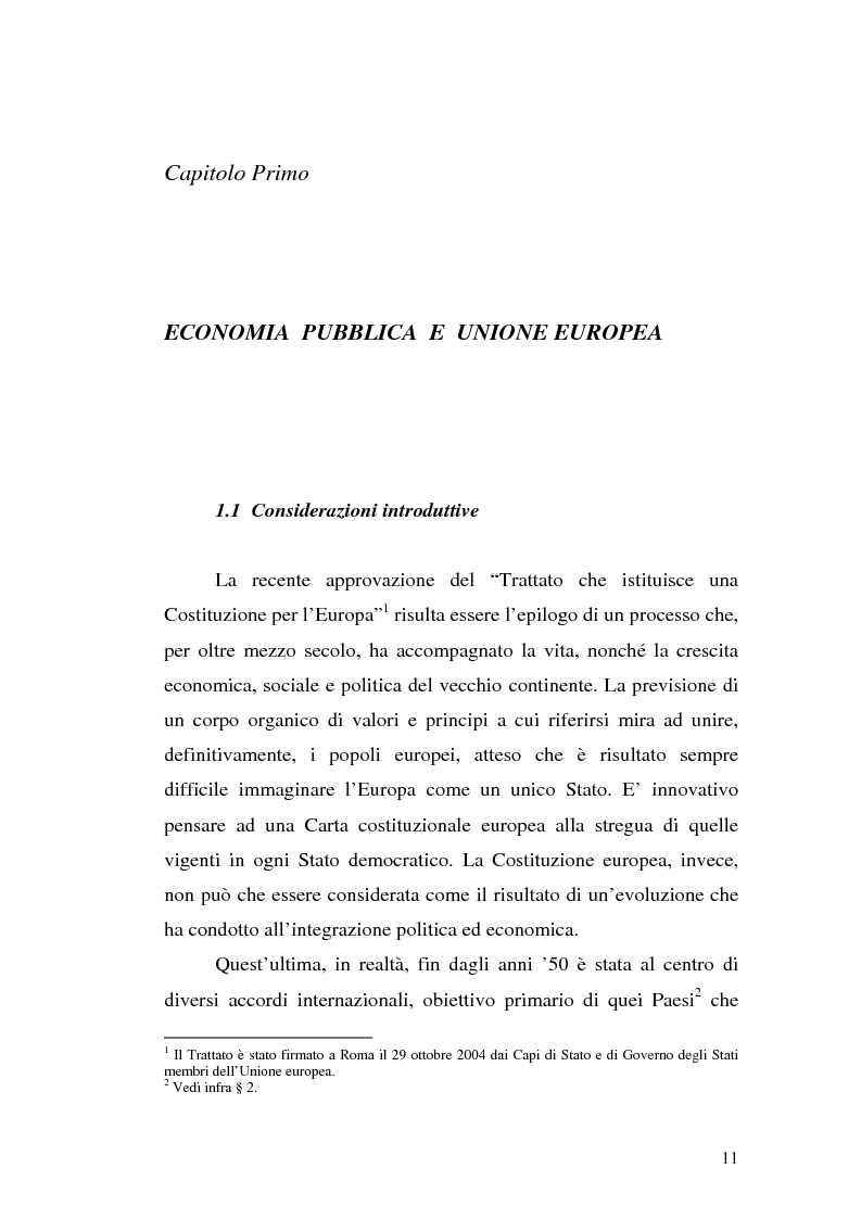 Anteprima della tesi: Vincoli e obblighi comunitari al finanziamento e all'organizzazione del servizio sanitario, Pagina 7