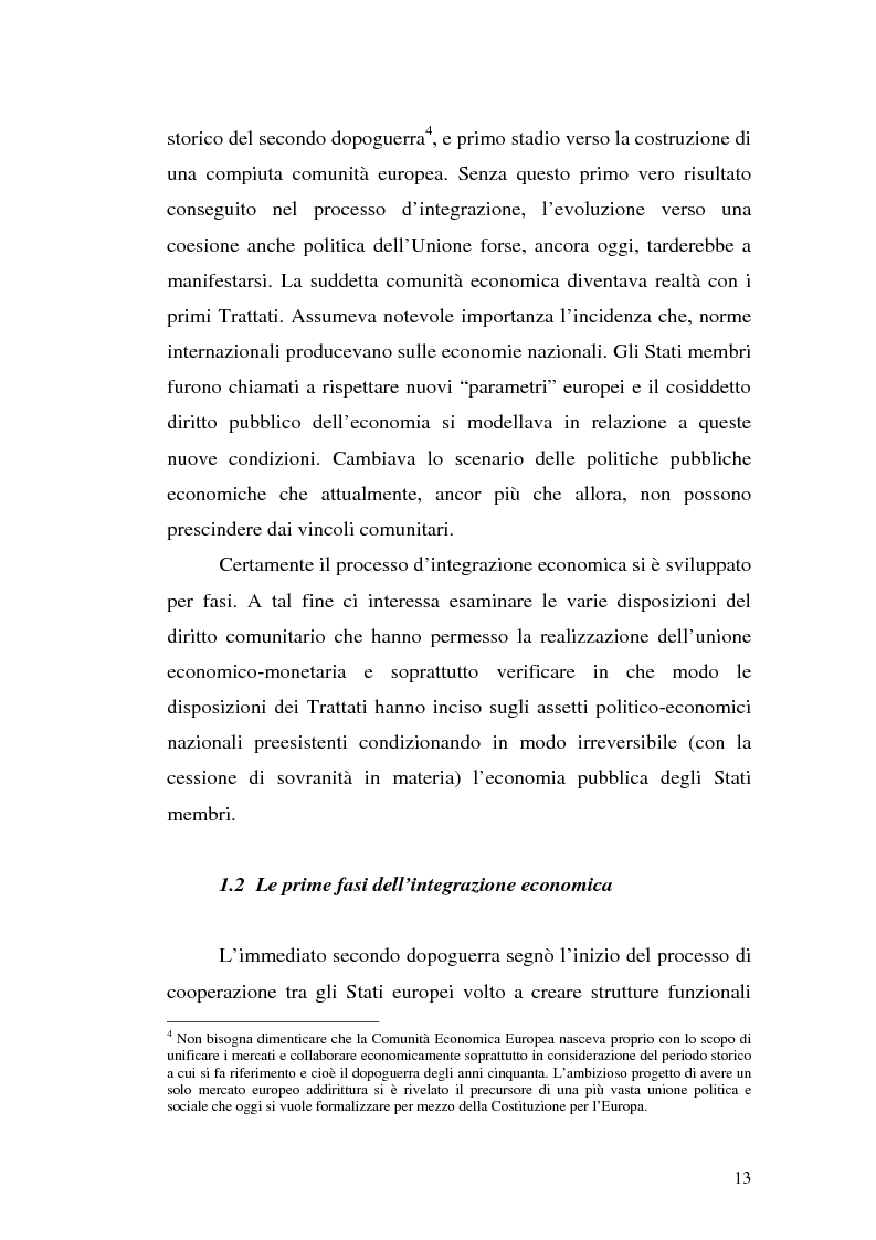 Anteprima della tesi: Vincoli e obblighi comunitari al finanziamento e all'organizzazione del servizio sanitario, Pagina 9