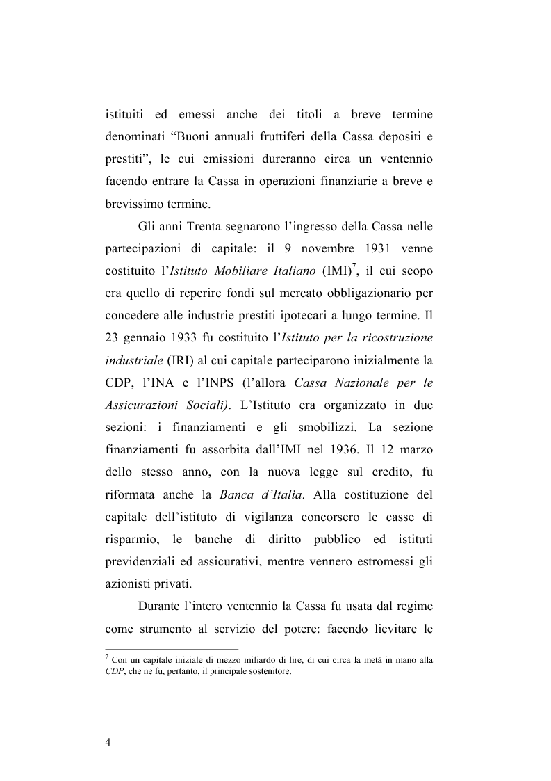 Anteprima della tesi: Cassa Depositi e Prestiti, Poste Italiane e la Finanza Pubblica, Pagina 4