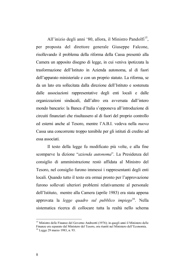 Anteprima della tesi: Cassa Depositi e Prestiti, Poste Italiane e la Finanza Pubblica, Pagina 8