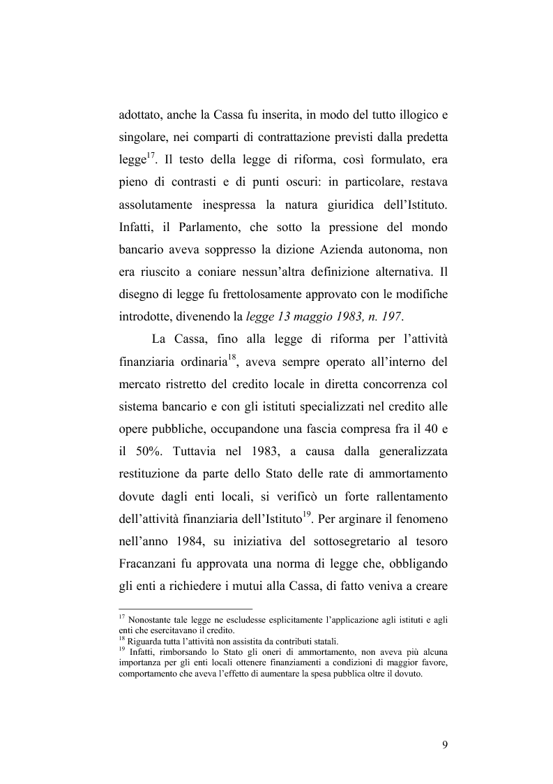 Anteprima della tesi: Cassa Depositi e Prestiti, Poste Italiane e la Finanza Pubblica, Pagina 9