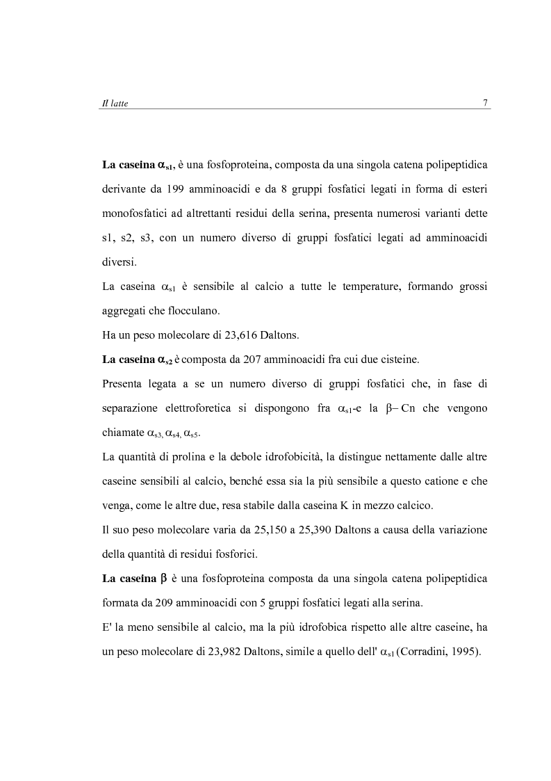 Anteprima della tesi: Produzione di latte in bovine podoliche: caratteristiche quanti-qualitative e attitudine alla trasformazione, Pagina 7