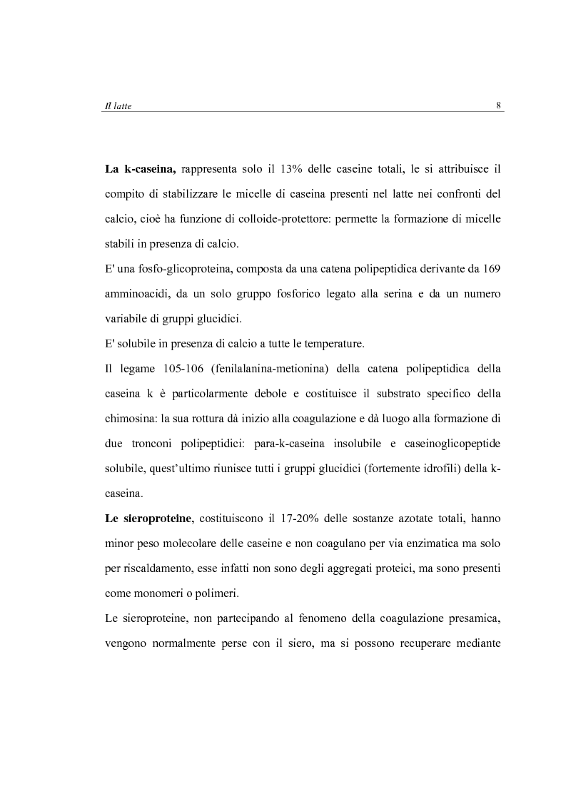 Anteprima della tesi: Produzione di latte in bovine podoliche: caratteristiche quanti-qualitative e attitudine alla trasformazione, Pagina 8