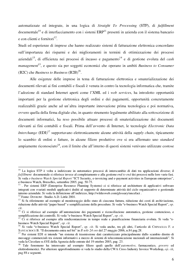 Anteprima della tesi: Il fenomeno della fatturazione elettronica, Pagina 3
