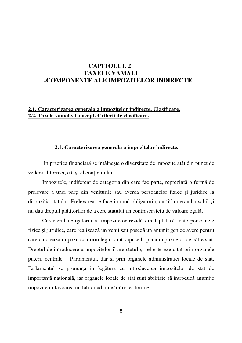 Anteprima della tesi: Rolul taxelor vamale în formarea fondului bugetar şi în promovarea unei politici comerciale şi financiare active, Pagina 5