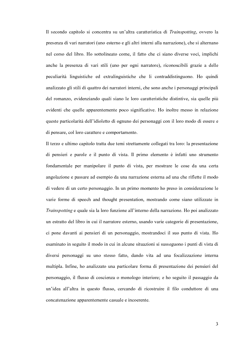 Anteprima della tesi: Trainspotting: un'analisi liguistica, Pagina 2