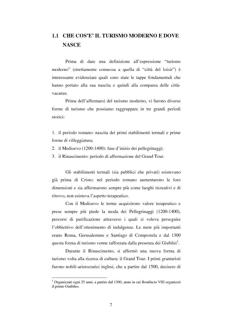 Anteprima della tesi: L'evoluzione del turismo balneare moderno: Rimini dalle origini alla Seconda Guerra Mondiale, Pagina 4