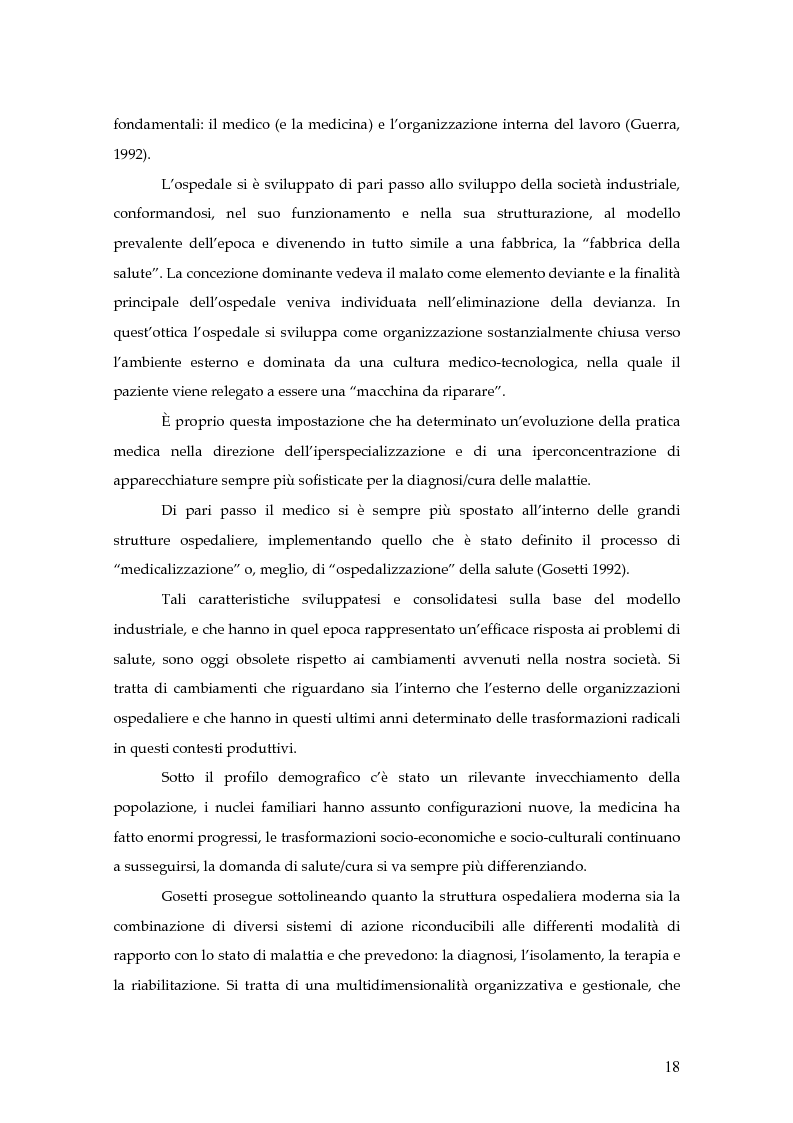 Anteprima della tesi: Indagine sperimentale di qualità percepita. Un confronto fra gruppi di pazienti di unità di terapia intensiva VS terapia subintensiva, Pagina 13