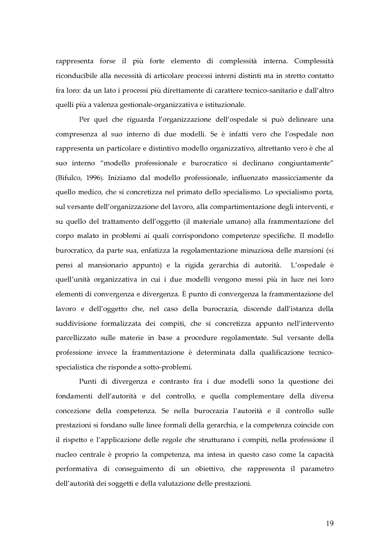 Anteprima della tesi: Indagine sperimentale di qualità percepita. Un confronto fra gruppi di pazienti di unità di terapia intensiva VS terapia subintensiva, Pagina 14