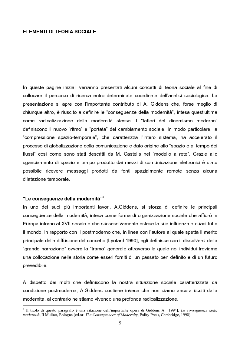 Anteprima della tesi: Internet e i movimenti sociali. La rivoluzione tecnologica informazionale e i movimenti sociali operanti attraverso la Rete, Pagina 5