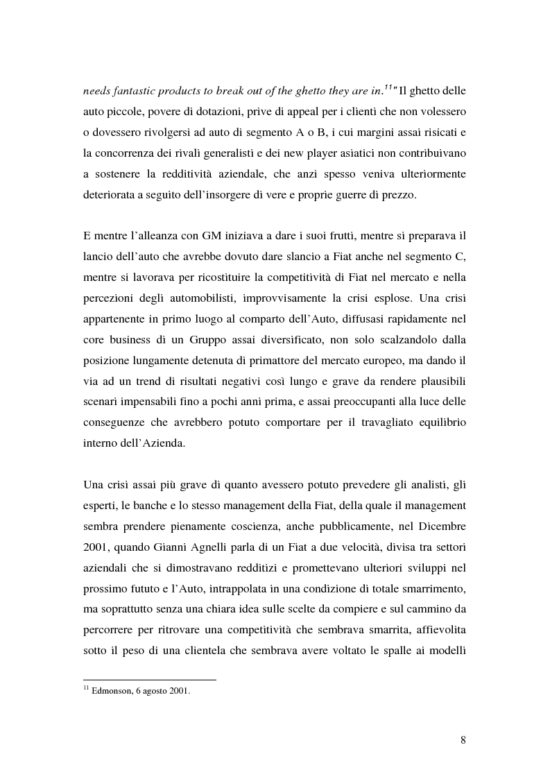Anteprima della tesi: Prospettive di mercato e strategie di offerta di Fiat Powertrain Technologies, Pagina 8