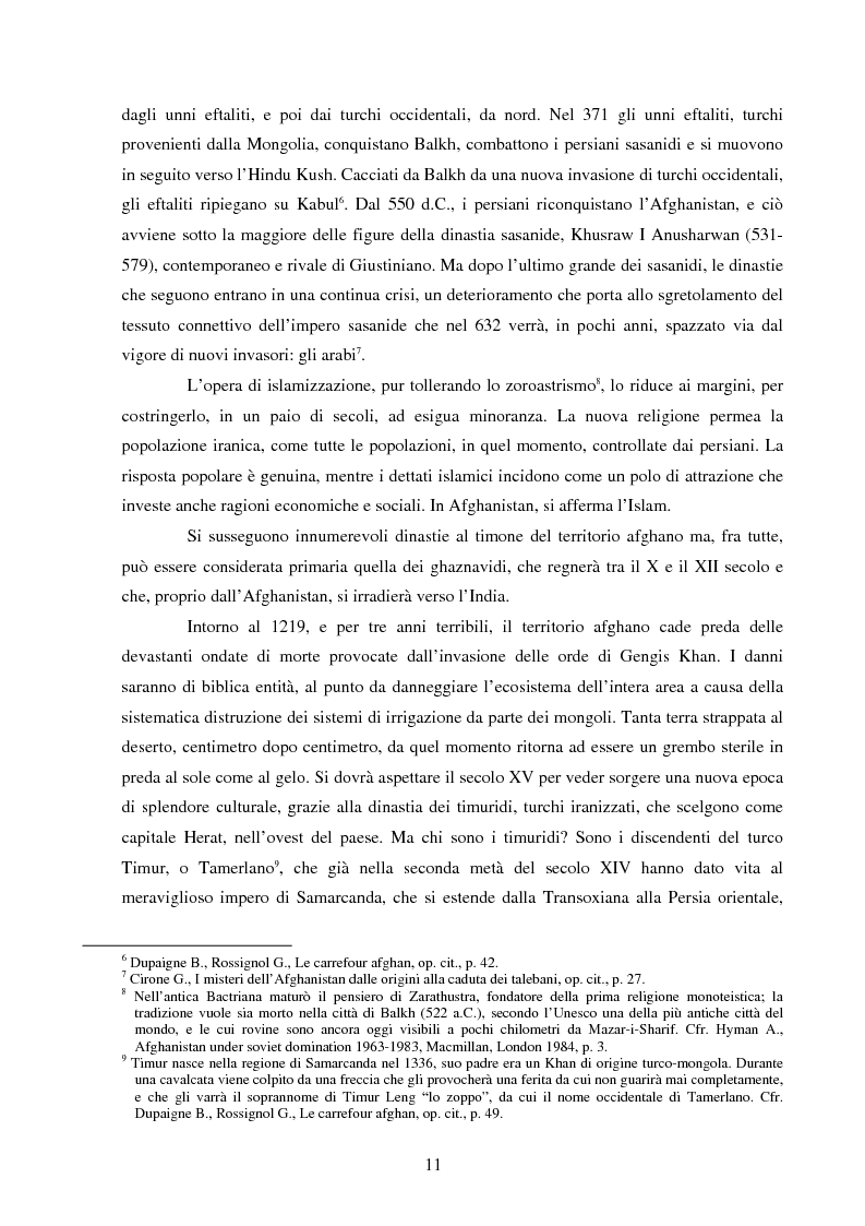 Anteprima della tesi: Afghanistan: il vecchio e il nuovo grande gioco, Pagina 11