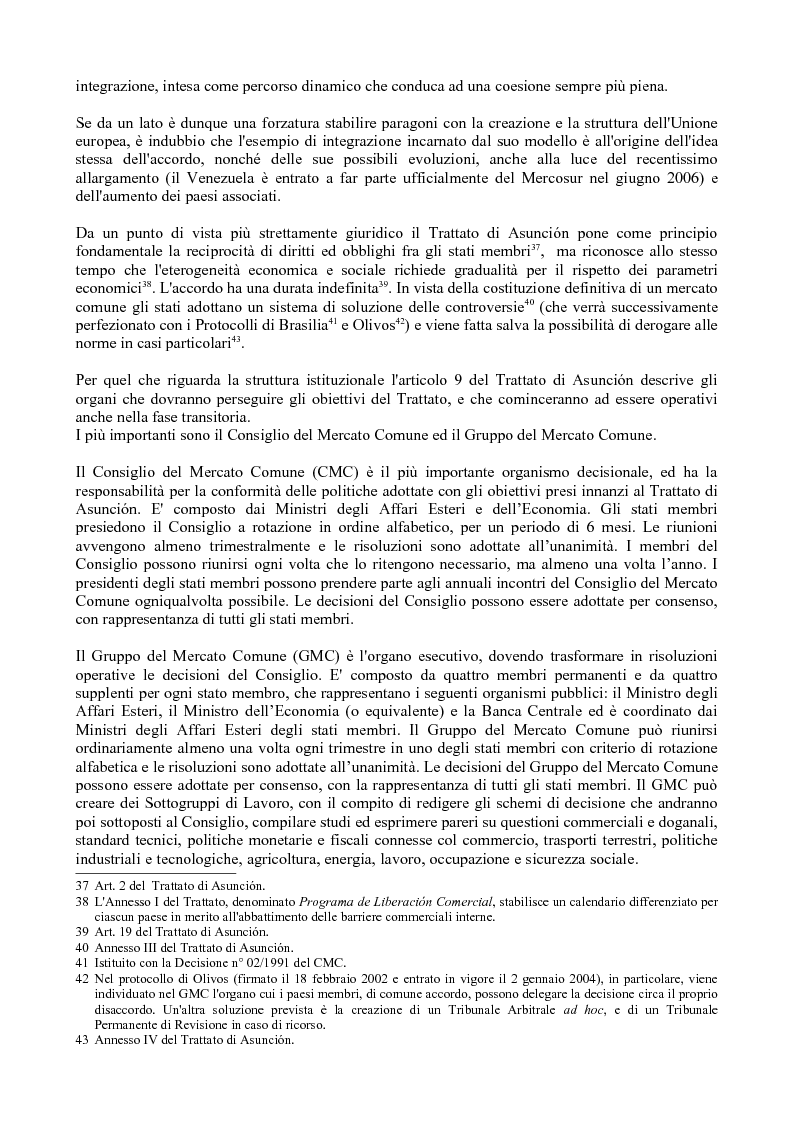 Anteprima della tesi: Mercosur: integrazione dei paesi sudamericani e il rapporto privilegiato con l'Europa, Pagina 10