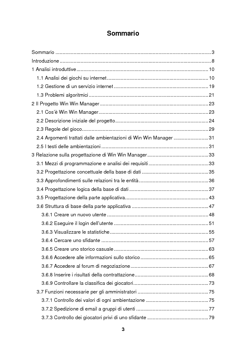 Indice della tesi: Sviluppo di applicazioni server-side in linguaggio PHP: realizzazione di un Business Game di negoziazione online, Pagina 1