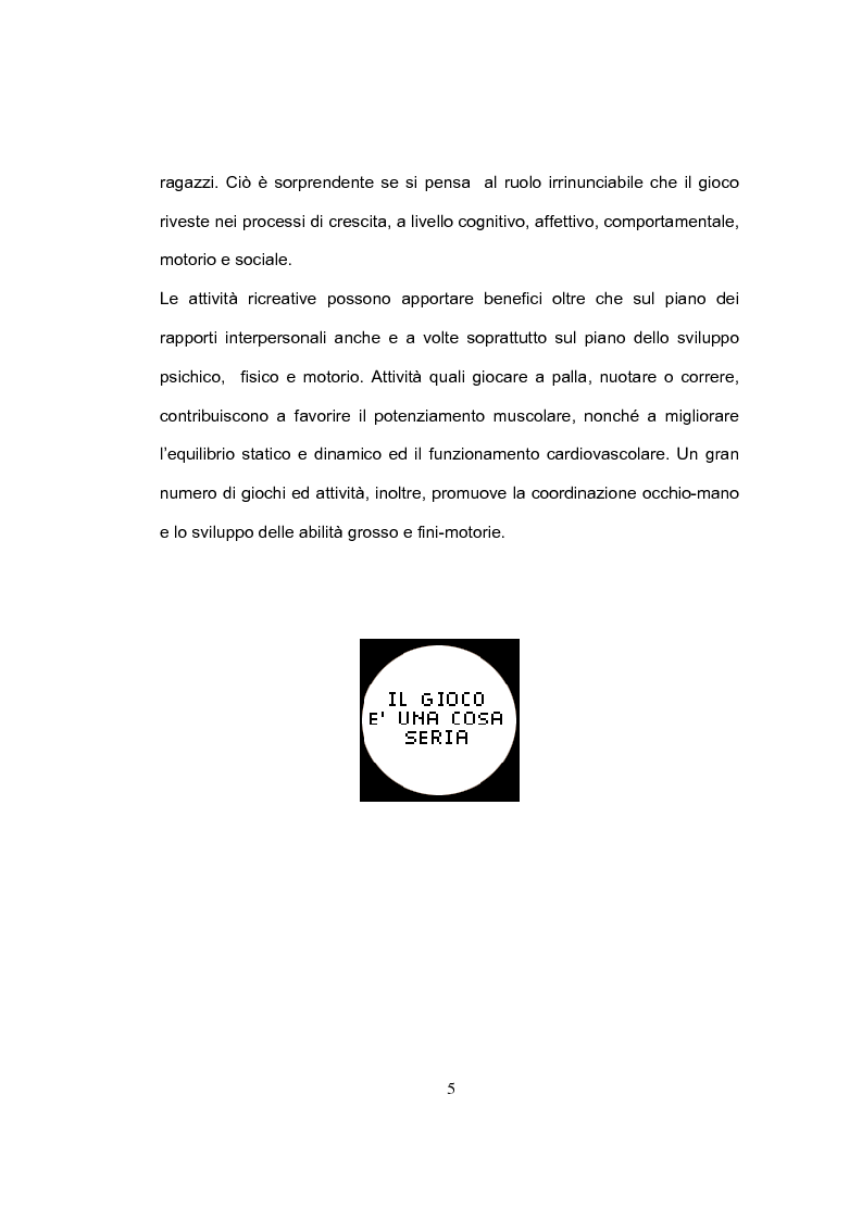 Anteprima della tesi: I nuovi giochi dei bambini. Miti e valori di un mondo che cambia, Pagina 4
