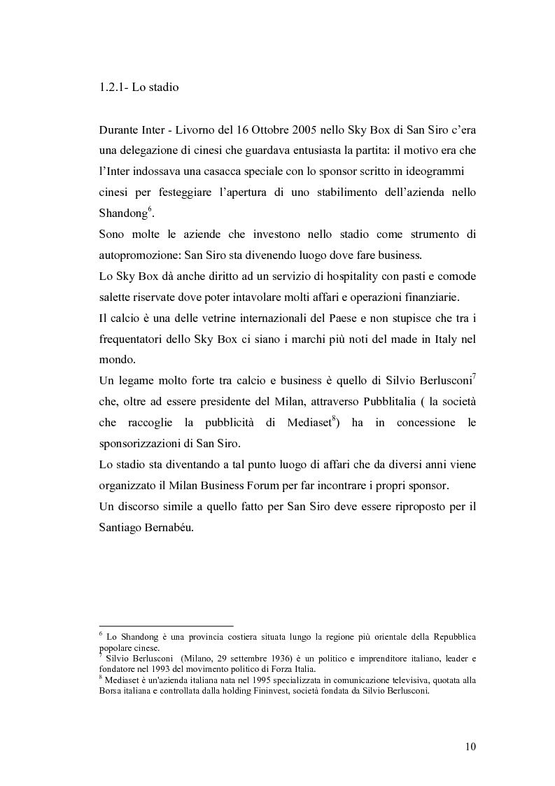 Anteprima della tesi: Calcio e Politica: Globale, Nazionale, Locale, Pagina 7