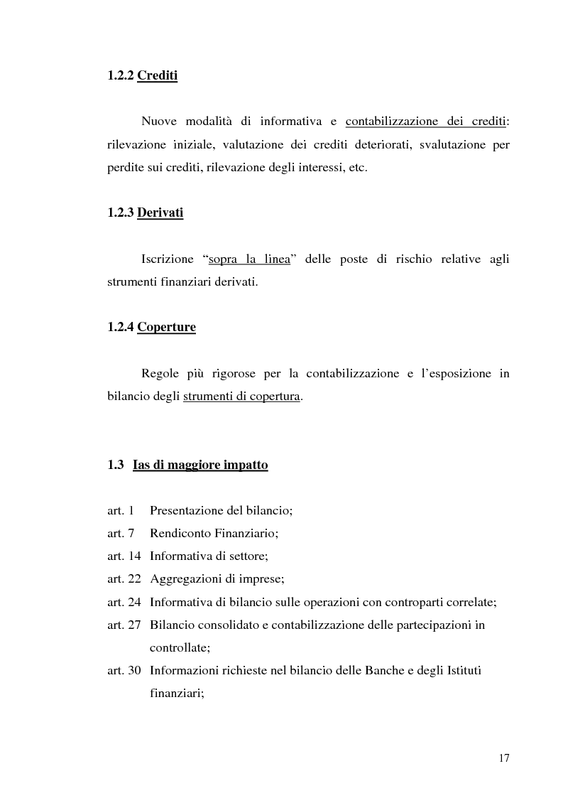 Anteprima della tesi: I principi contabili internazionali applicati alle banche: il sistema informativo di bilancio, Pagina 11