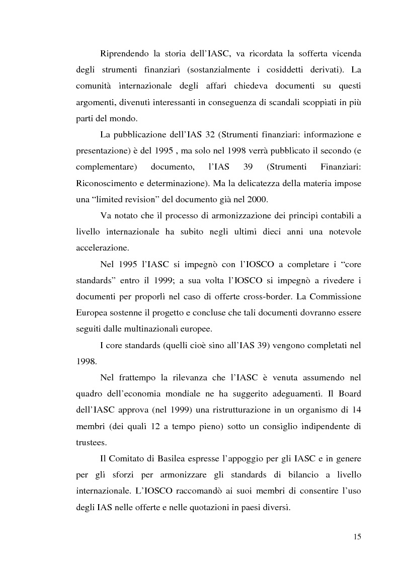 Anteprima della tesi: I principi contabili internazionali applicati alle banche: il sistema informativo di bilancio, Pagina 9