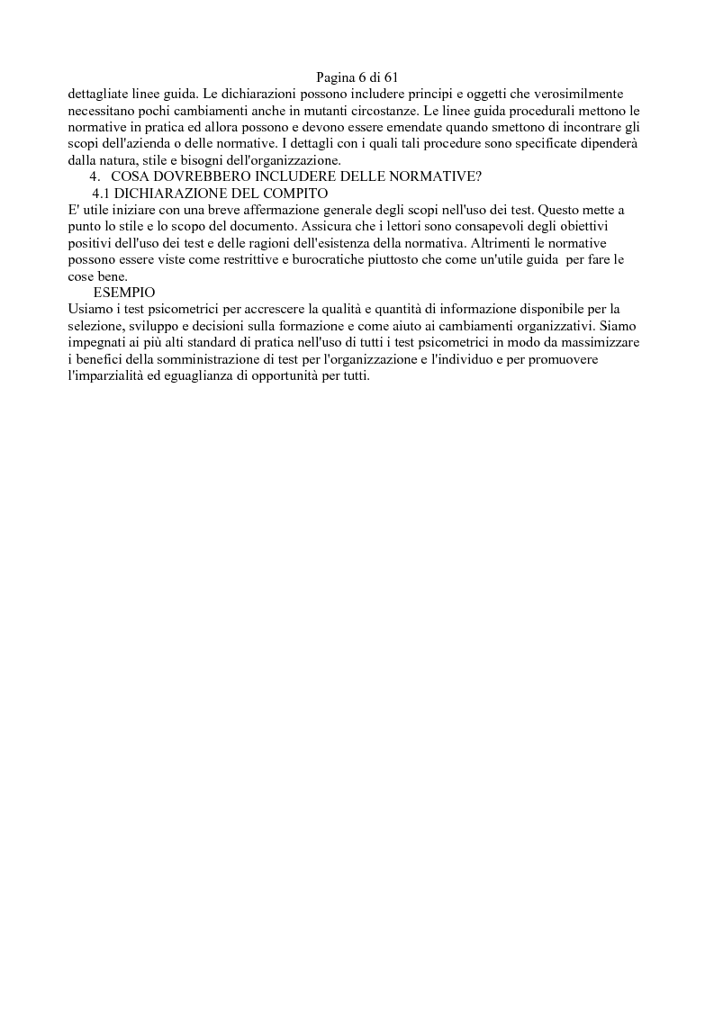 Anteprima della tesi: I test psicometrici: un inquadramento concettuale, Pagina 5