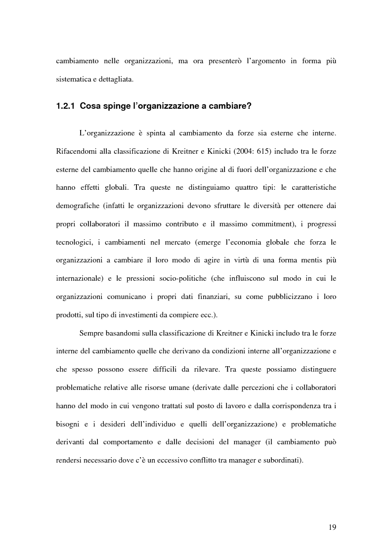 Anteprima della tesi: La promozione del cambiamento in una grande azienda. Un'indagine sull'impiego di uno strumento per la misura e l'incremento della soddisfazione dei dipendenti (Pro-Sat), Pagina 12