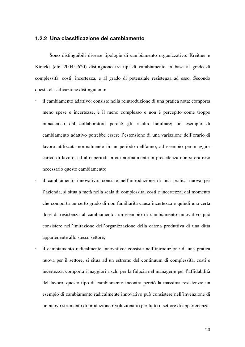 Anteprima della tesi: La promozione del cambiamento in una grande azienda. Un'indagine sull'impiego di uno strumento per la misura e l'incremento della soddisfazione dei dipendenti (Pro-Sat), Pagina 13