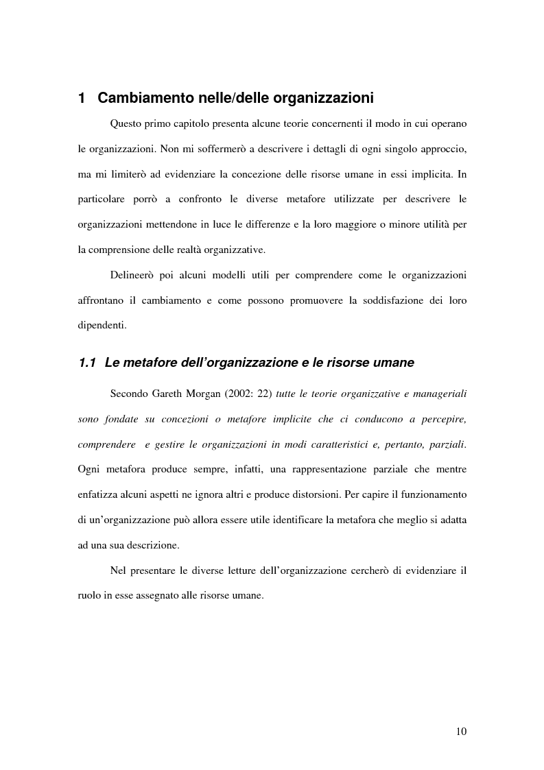 Anteprima della tesi: La promozione del cambiamento in una grande azienda. Un'indagine sull'impiego di uno strumento per la misura e l'incremento della soddisfazione dei dipendenti (Pro-Sat), Pagina 3
