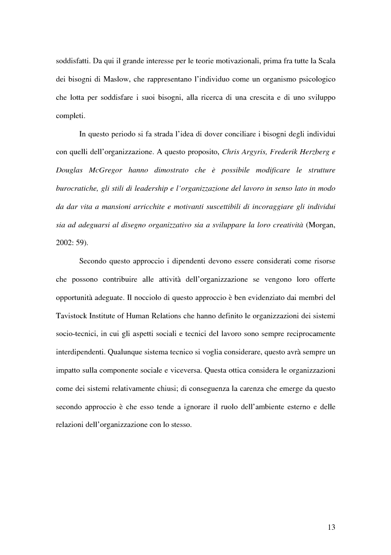 Anteprima della tesi: La promozione del cambiamento in una grande azienda. Un'indagine sull'impiego di uno strumento per la misura e l'incremento della soddisfazione dei dipendenti (Pro-Sat), Pagina 6