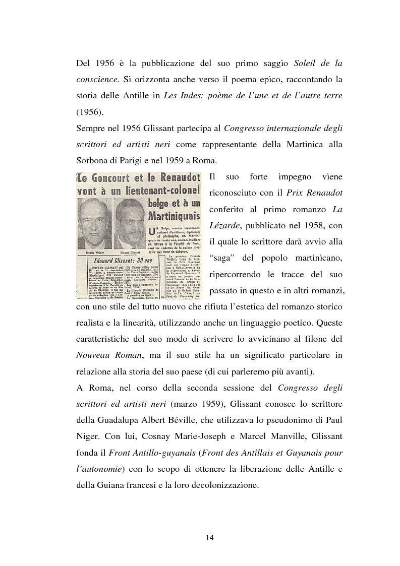 Anteprima della tesi: La ricostruzione della memoria nel romanzo di Edouard Glissant: Le Quatrième Siècle, Pagina 11