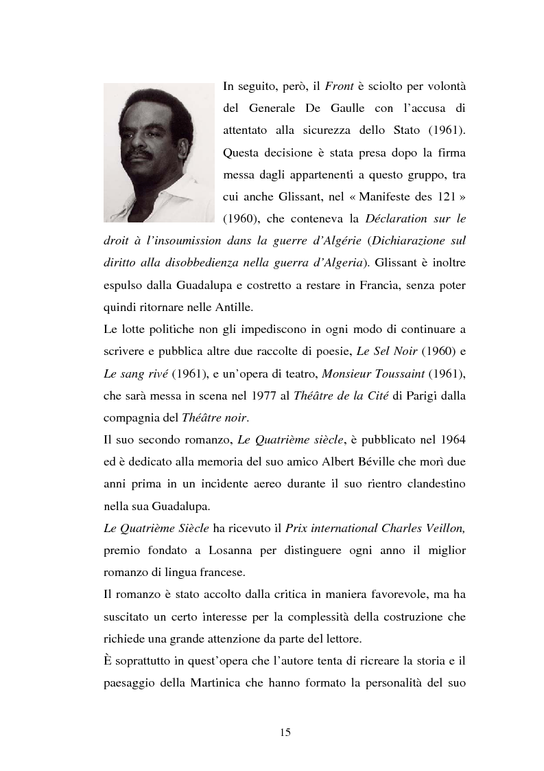 Anteprima della tesi: La ricostruzione della memoria nel romanzo di Edouard Glissant: Le Quatrième Siècle, Pagina 12
